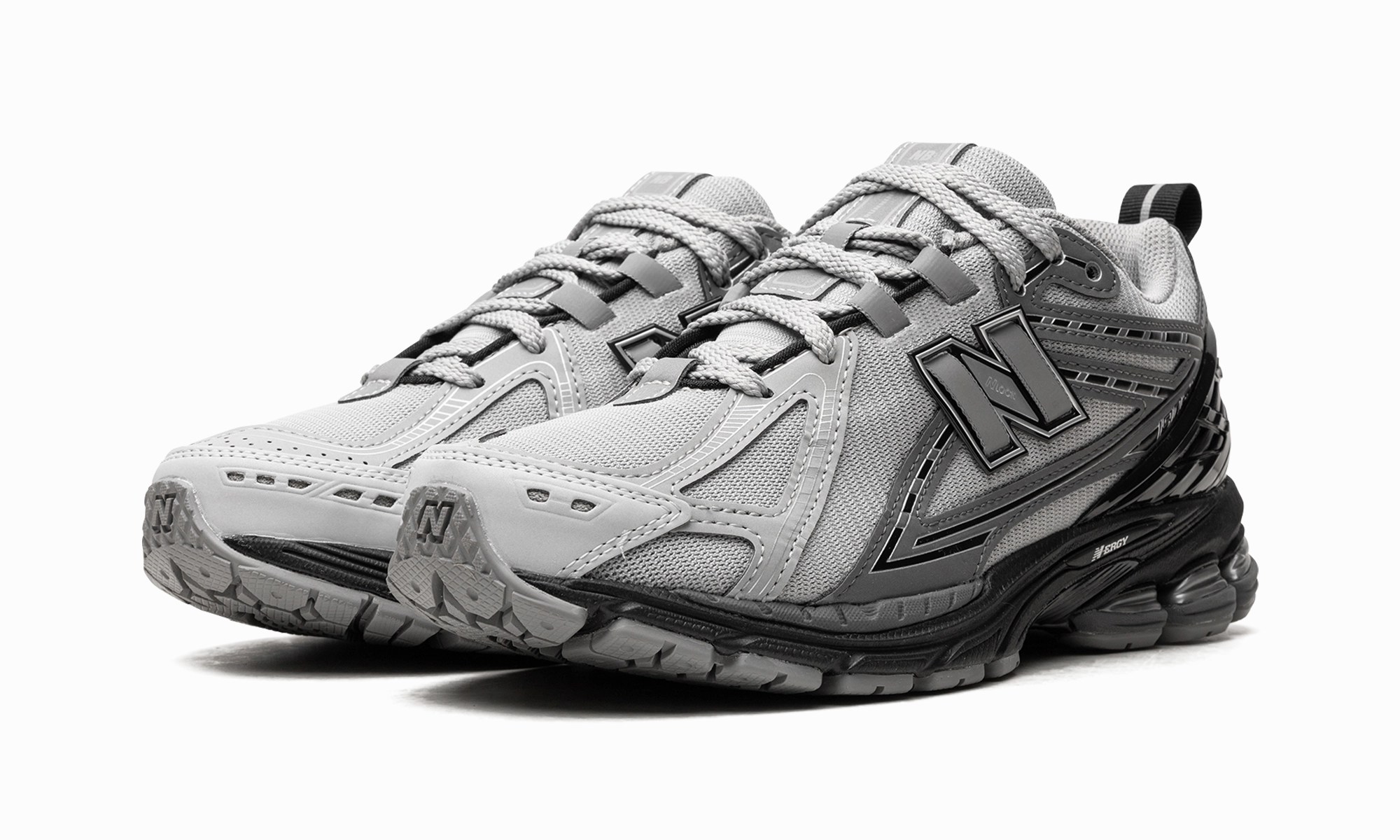 1906R "Grey / Black" adjustable closure shoes