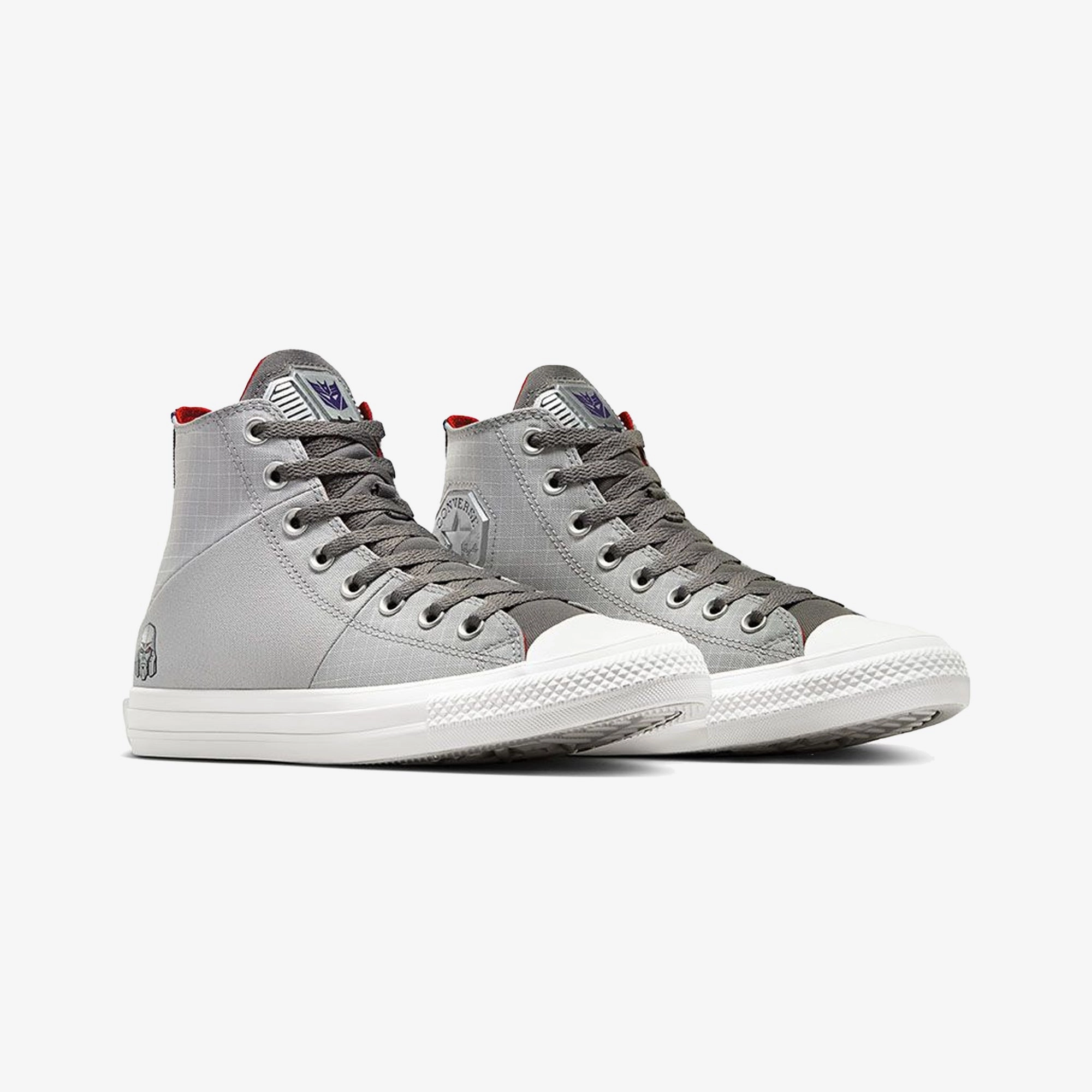 Structured Feel Converse | x TRANSFORMERS CHUCK TAYLOR ALL STAR { GREY/COURT PURPLE/MULTI