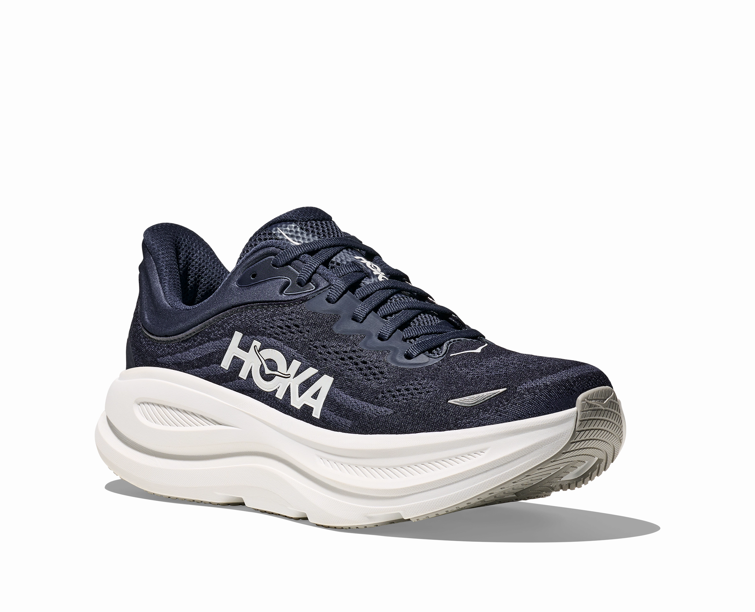 Men's Bondi 9 - Varsity Navy / White Impact Diffusing Heel