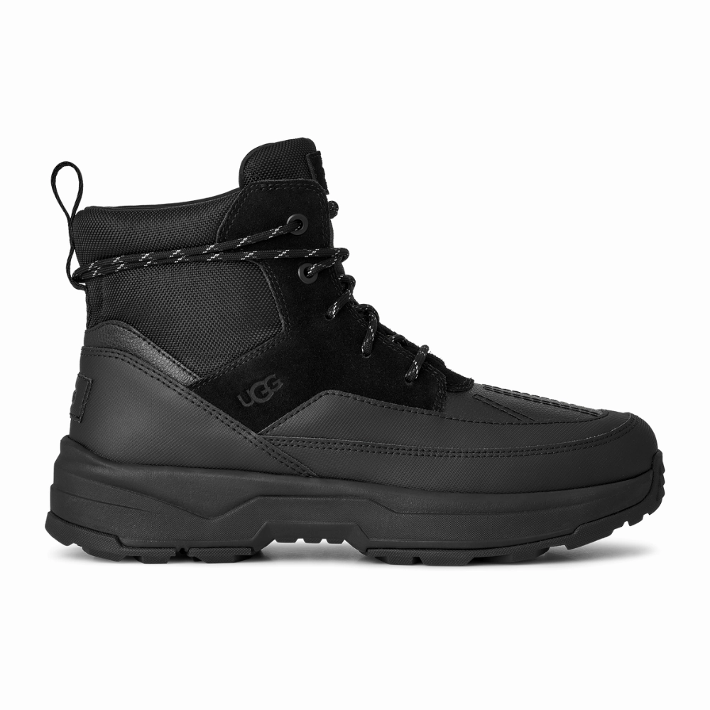 Men's Truckee Field Boot - Black Cushioned Step Work Commute High-End Craftsmanship