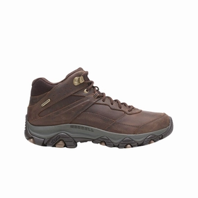 Merrell Men's Moab Adventure 3 Mid Waterproof Boots - Earth Padded Collar Support