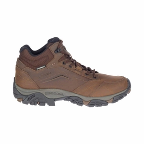 Grippy Outsole Rainy Day Commuter All Day Merrell Men's Moab Adventure Mid Waterproof Boot - Dark Earth