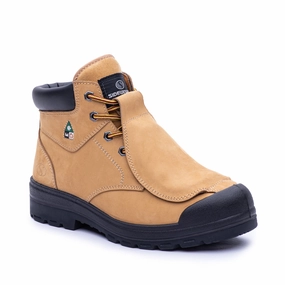 Met-Lite  Tan 6" Steel Toe Metguard work boots 634 - Limited Sizing Flexible Frame Functional Minimalist