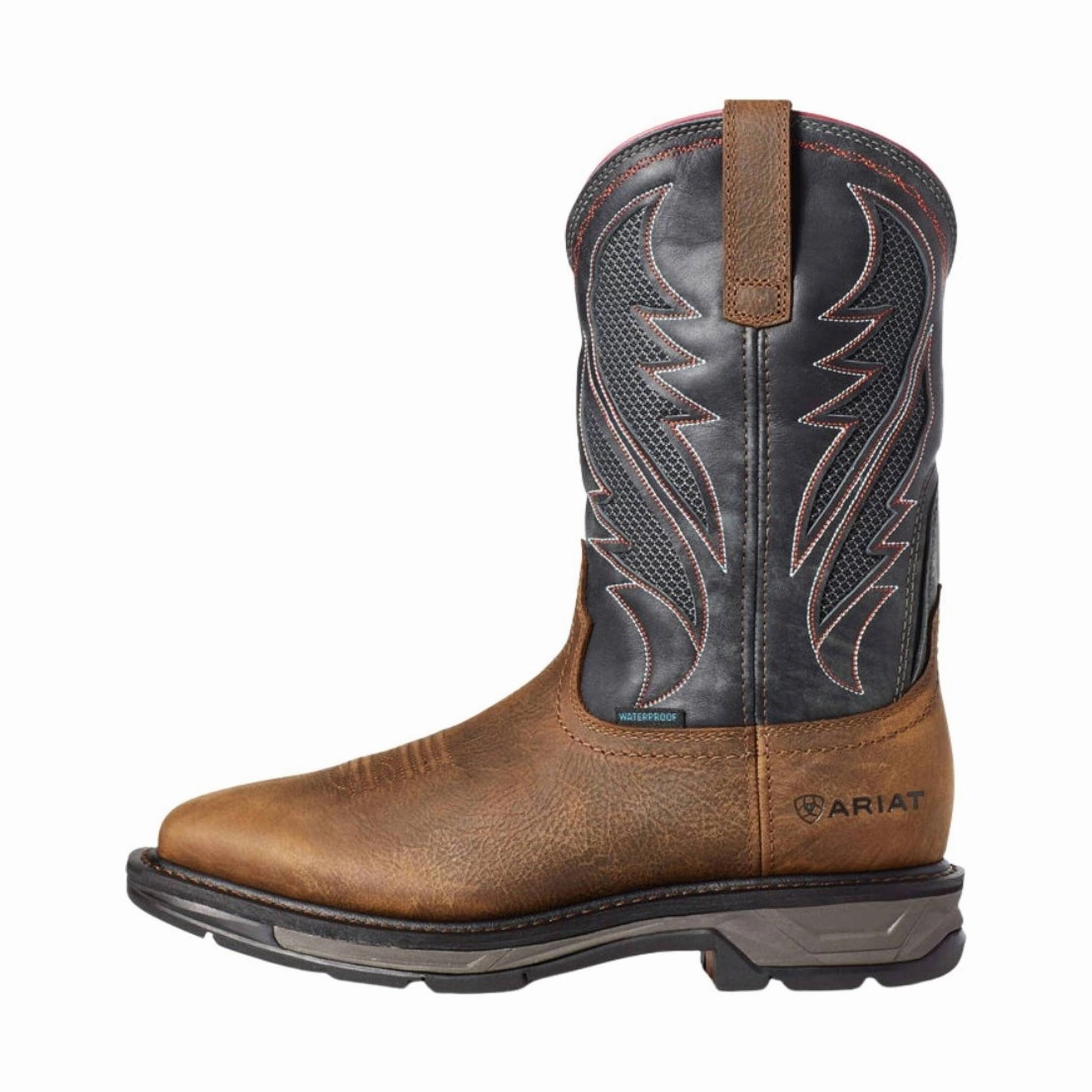 Ariat Men's WorkHog XT VentTEK Waterproof Work Boot - Rye Brown Tough Terrain Durable Shell Work Commute