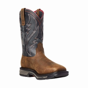 Mud Resistant Urban Commute Waterproof Adventure Seeker Ariat Men's WorkHog XT VentTEK Waterproof Work Boot - Rye Brown
