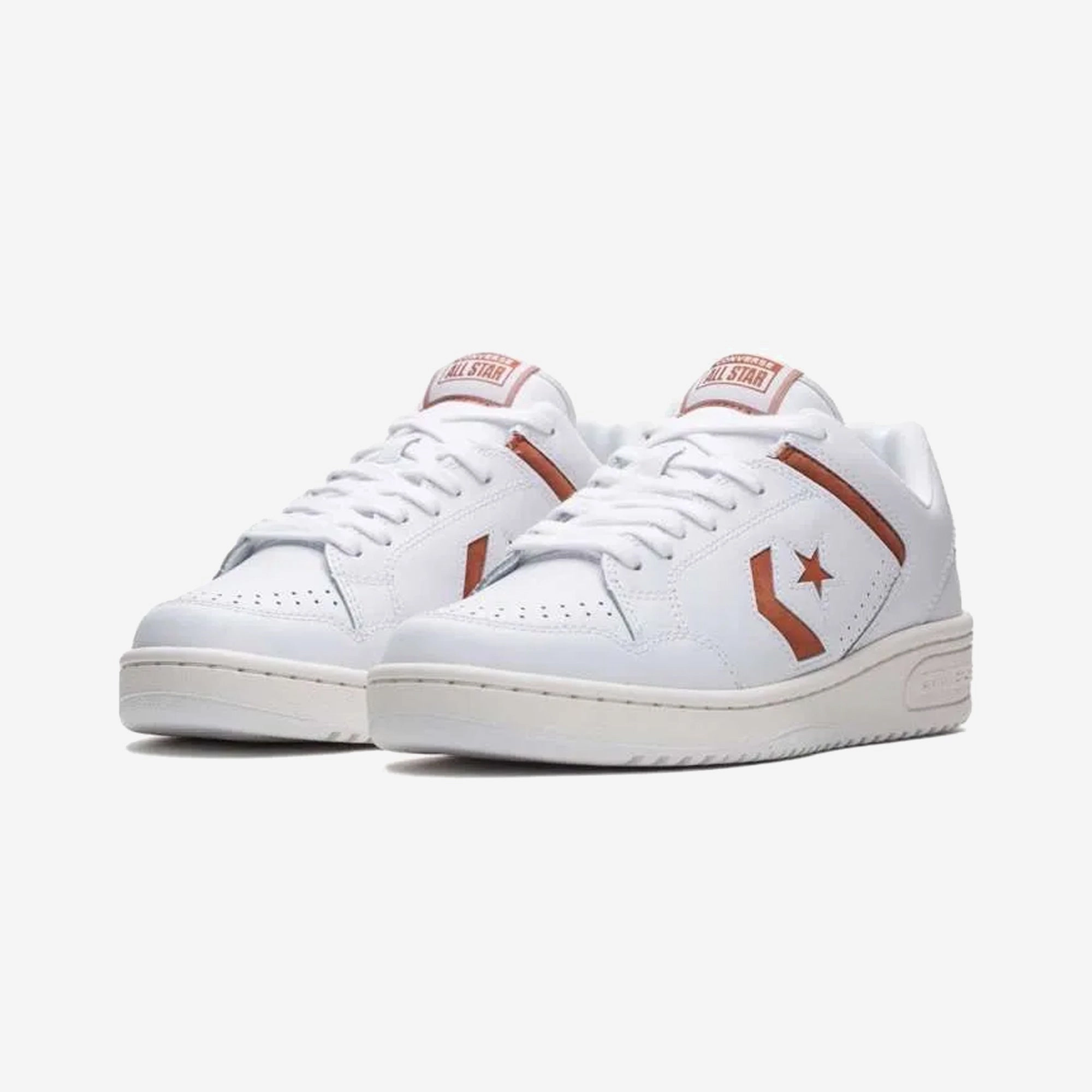 Converse | WEAPON LEATHER { WHITE/RED Anti Friction Collar Quick Drying Lining