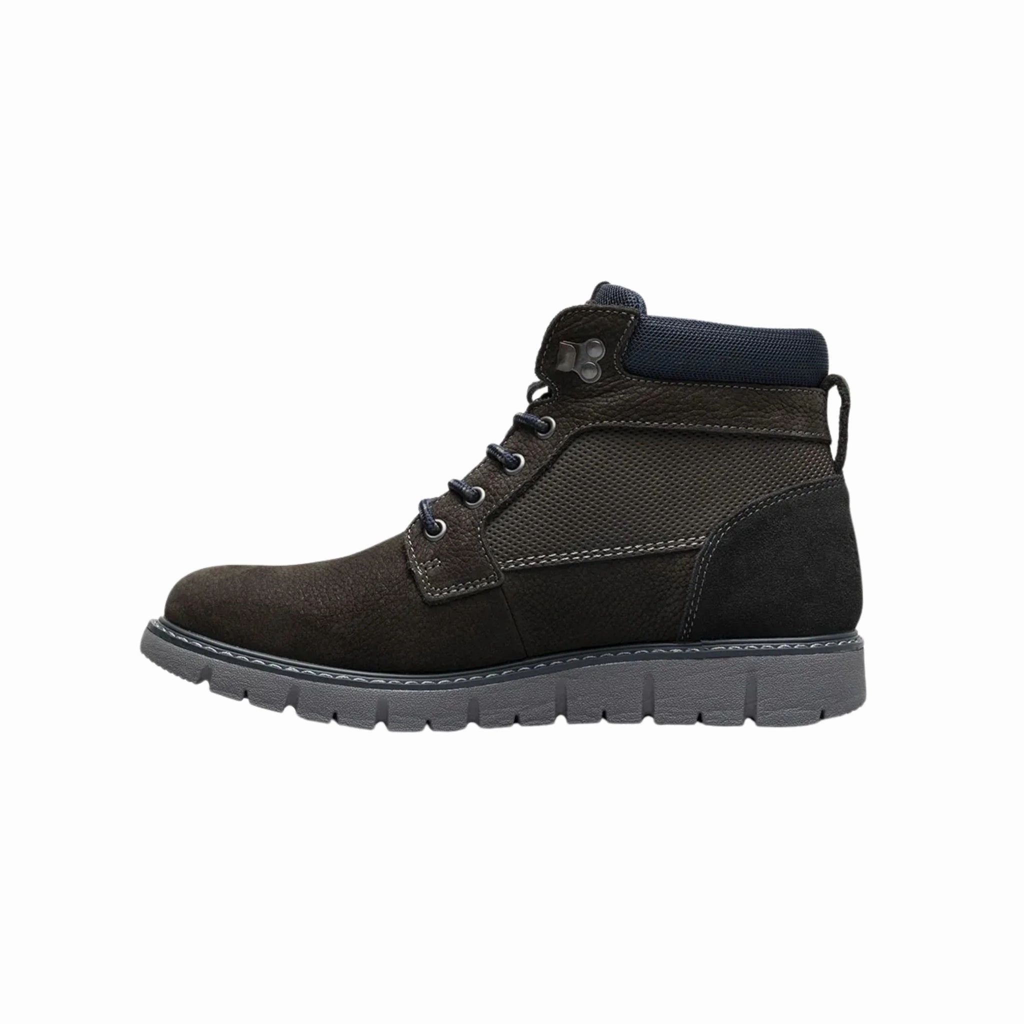 Nunn Bush Men's Karnak Plain Toe Boots - Charcoal Vintage Vibe Rugged Built All Day Worker