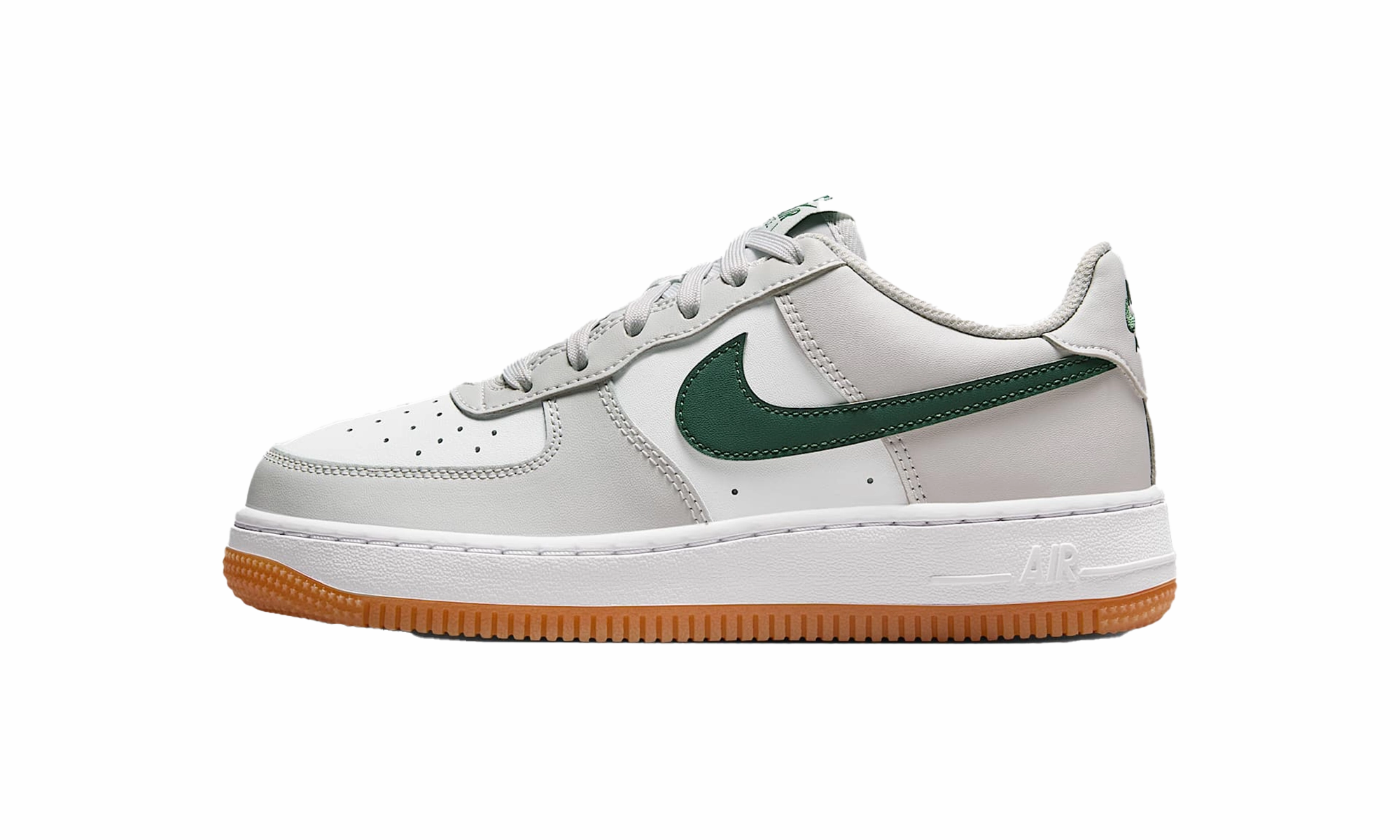 Narrow Toe Box Air Force 1 Low GS "Photon Dust Fir Gum Medium Brown White"