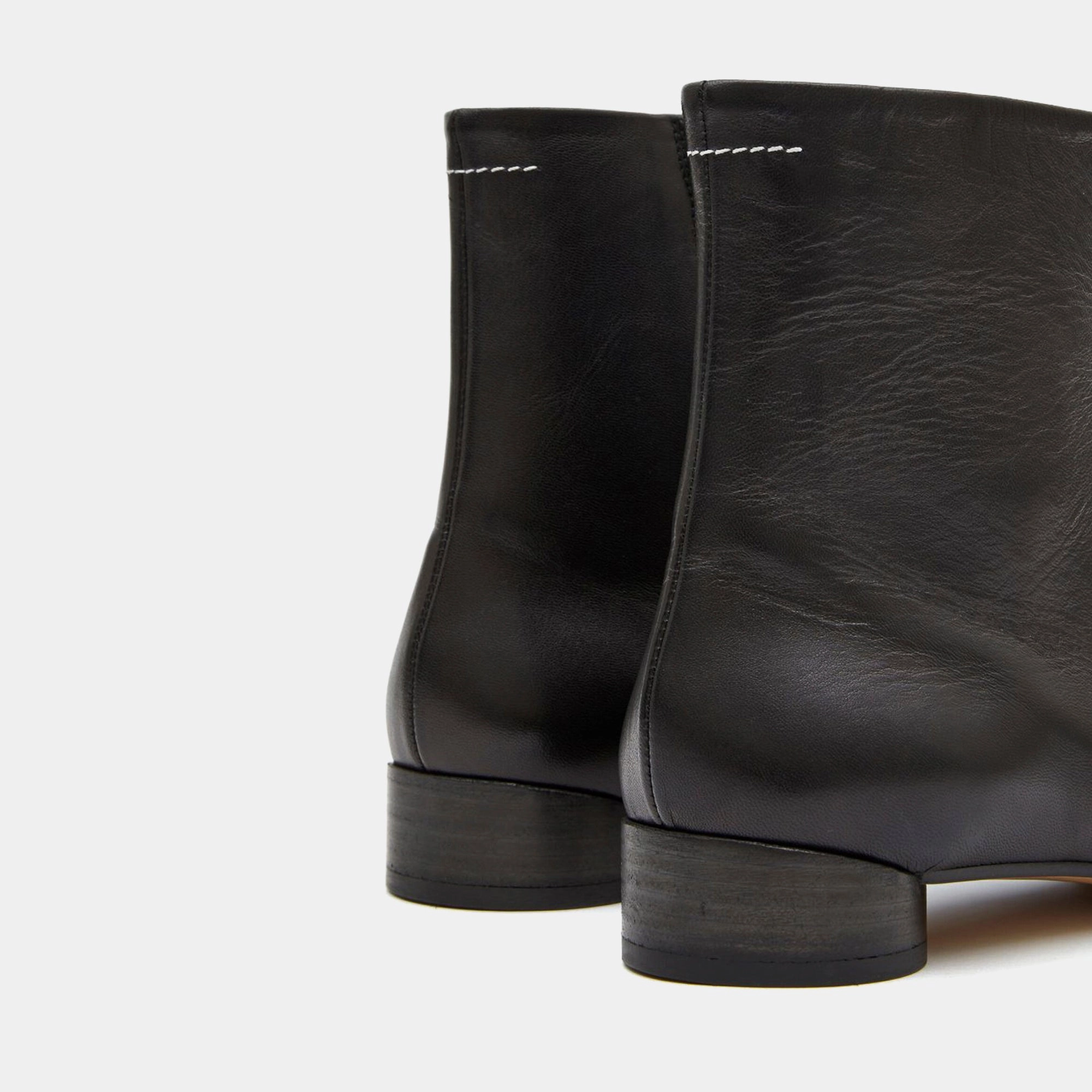 Soft Insole Thermal Core Morning Walk MM6 Maison Margiela Anatomic Ankle Boot  - Black