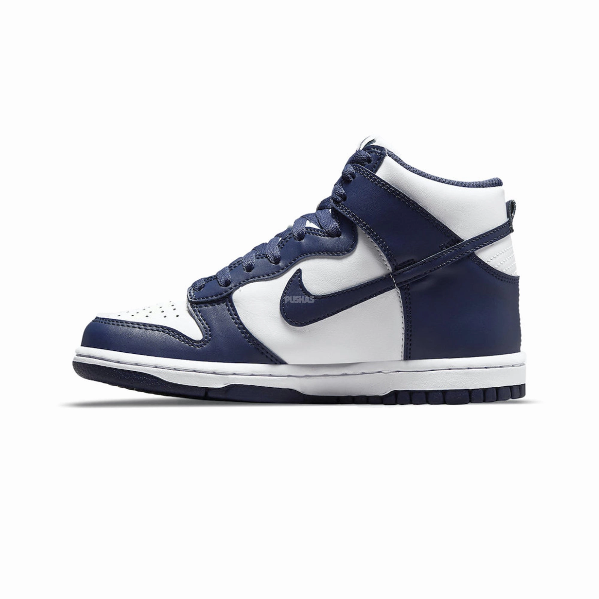 Daily Utility Breathable Upper Shoes Nike Dunk High 'Championship Navy' GS (2021)