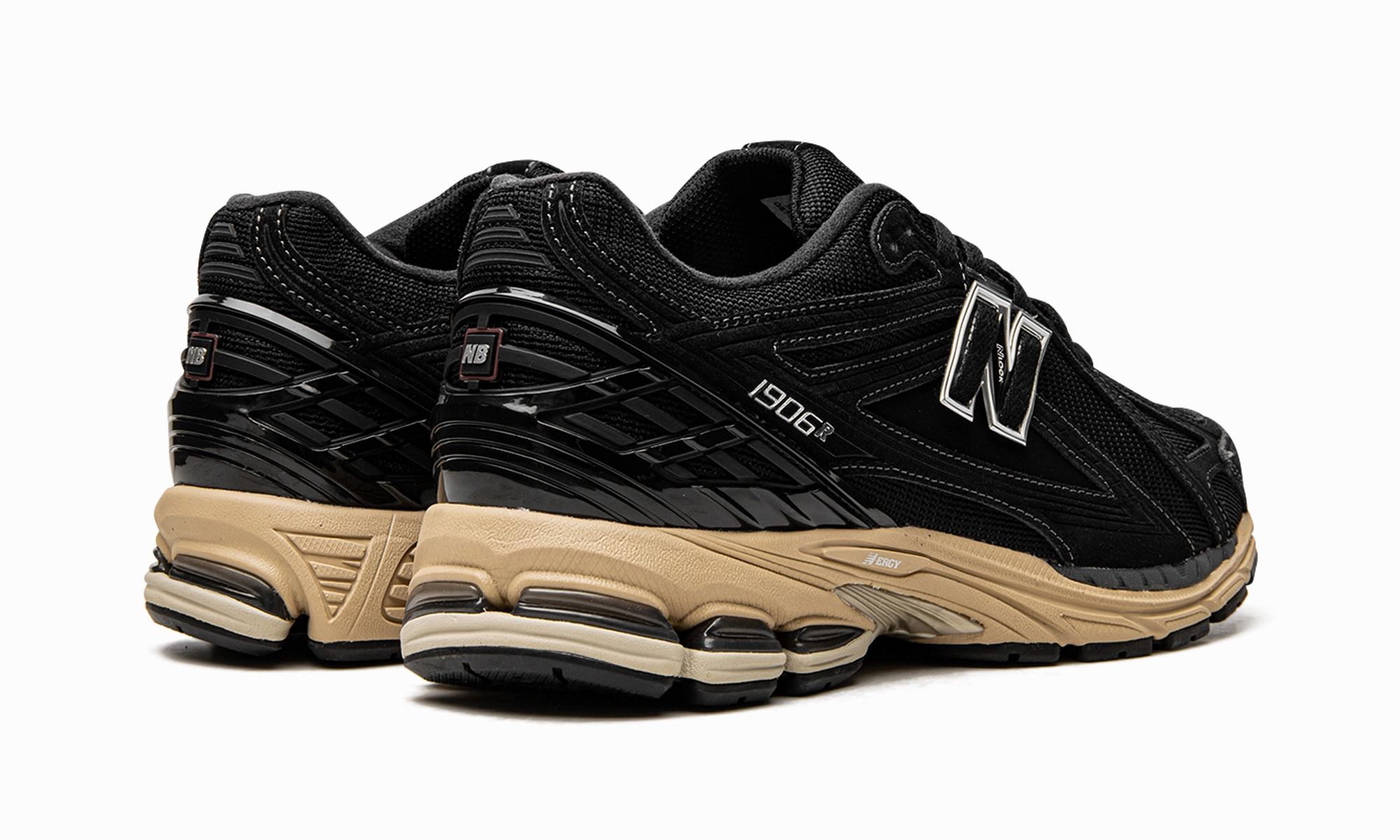 easy - to - clean - maintenance shoes pair 1906R "Black Cream"