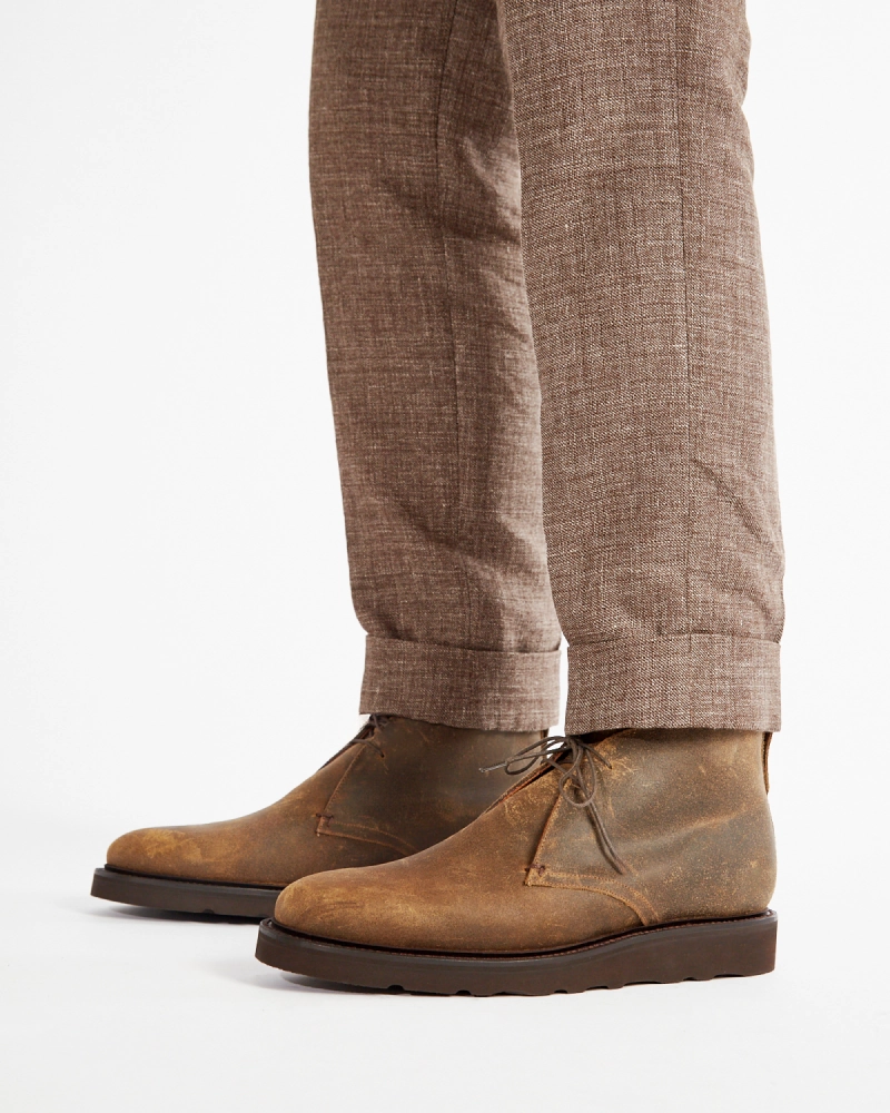 Mole Waxed Waterproof Lightweight Chukka Boot Grip Support Neutral Color Blending