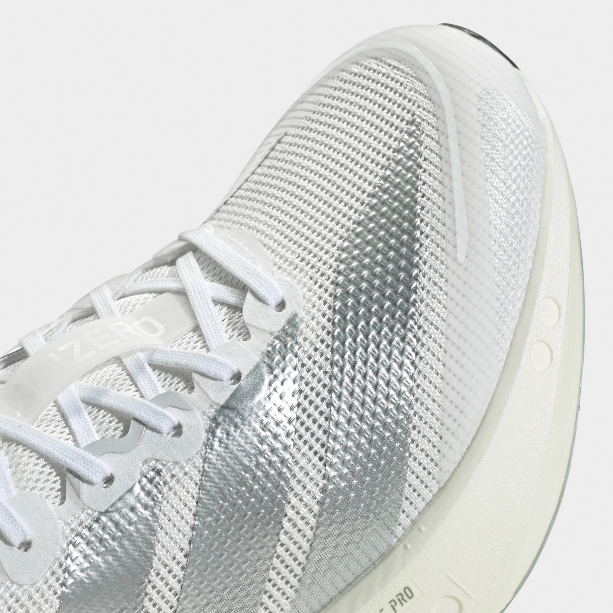 Comfortable Design All Daywear adidas Women's Adizero Boston 13 White / Matte Silver - Dash Grey
