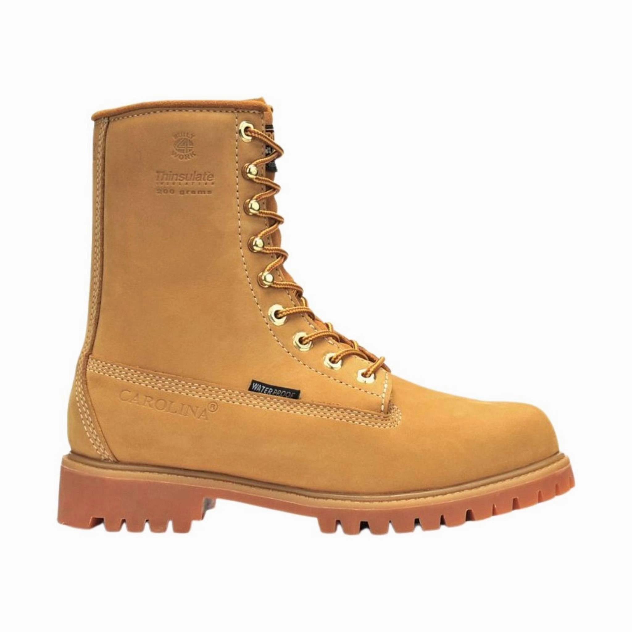 Carolina Men's Journeyman 8 Inch Soft Toe Waterproof Work Boot - Wheat Shock Absorbing Urban Traveler