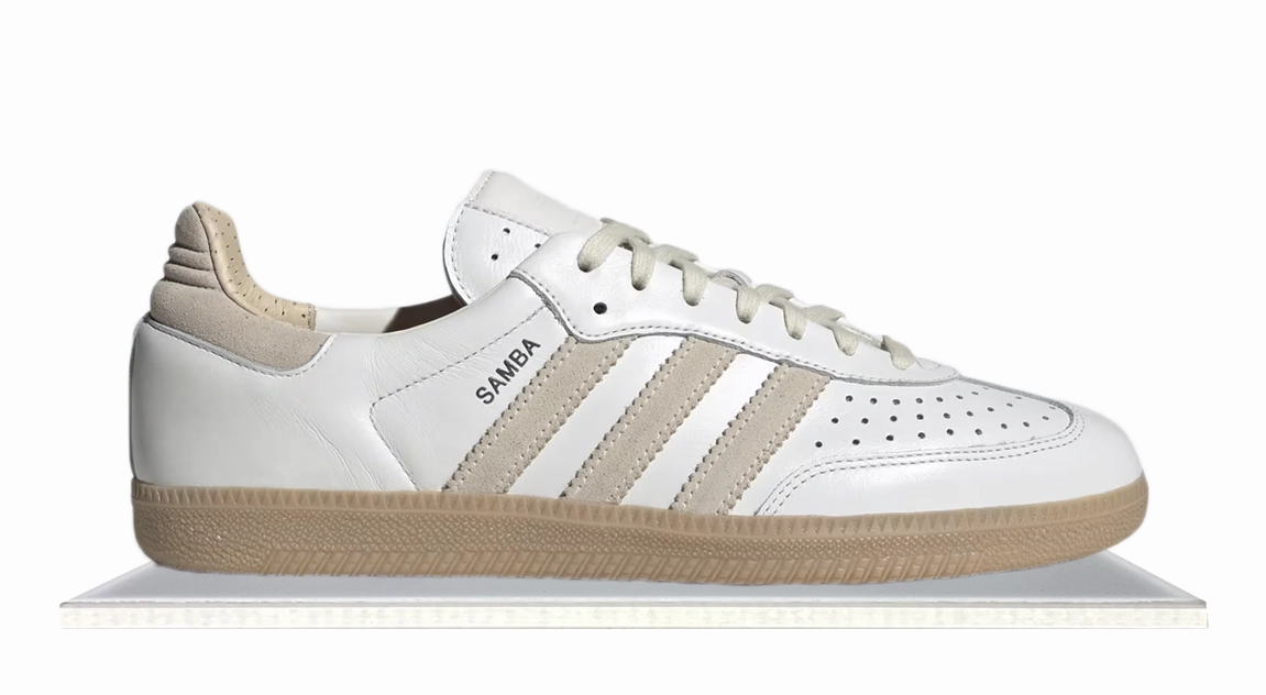 Comfortable Movement Route Step Adidas Samba White Gum Magic Beige