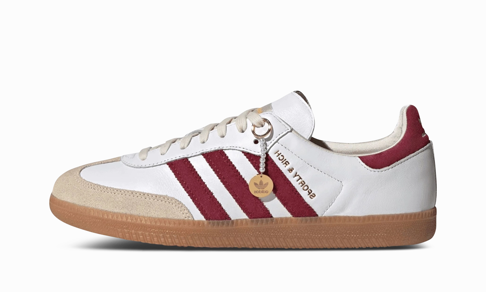 foldable Samba OG "Sporty & Rich - White Core Burgundy"