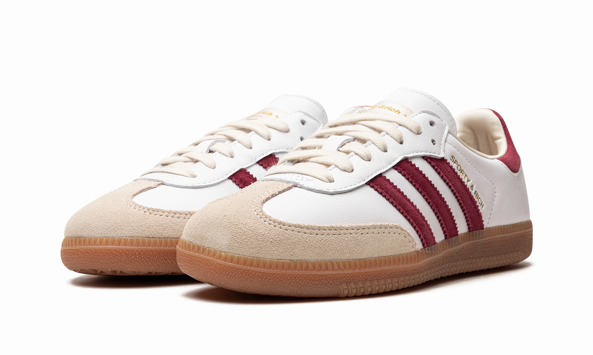 Fashion Daily Foot Motion Samba OG "Sporty & Rich - White Core Burgundy"