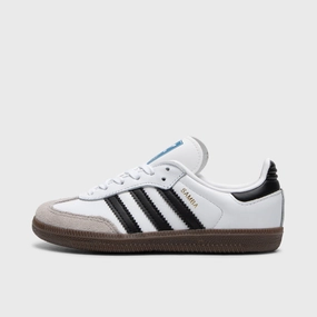 Basketball Ready Recycled Rubber Outsole adidas Originals Children's Samba OG Cloud White / Core Black - Gum