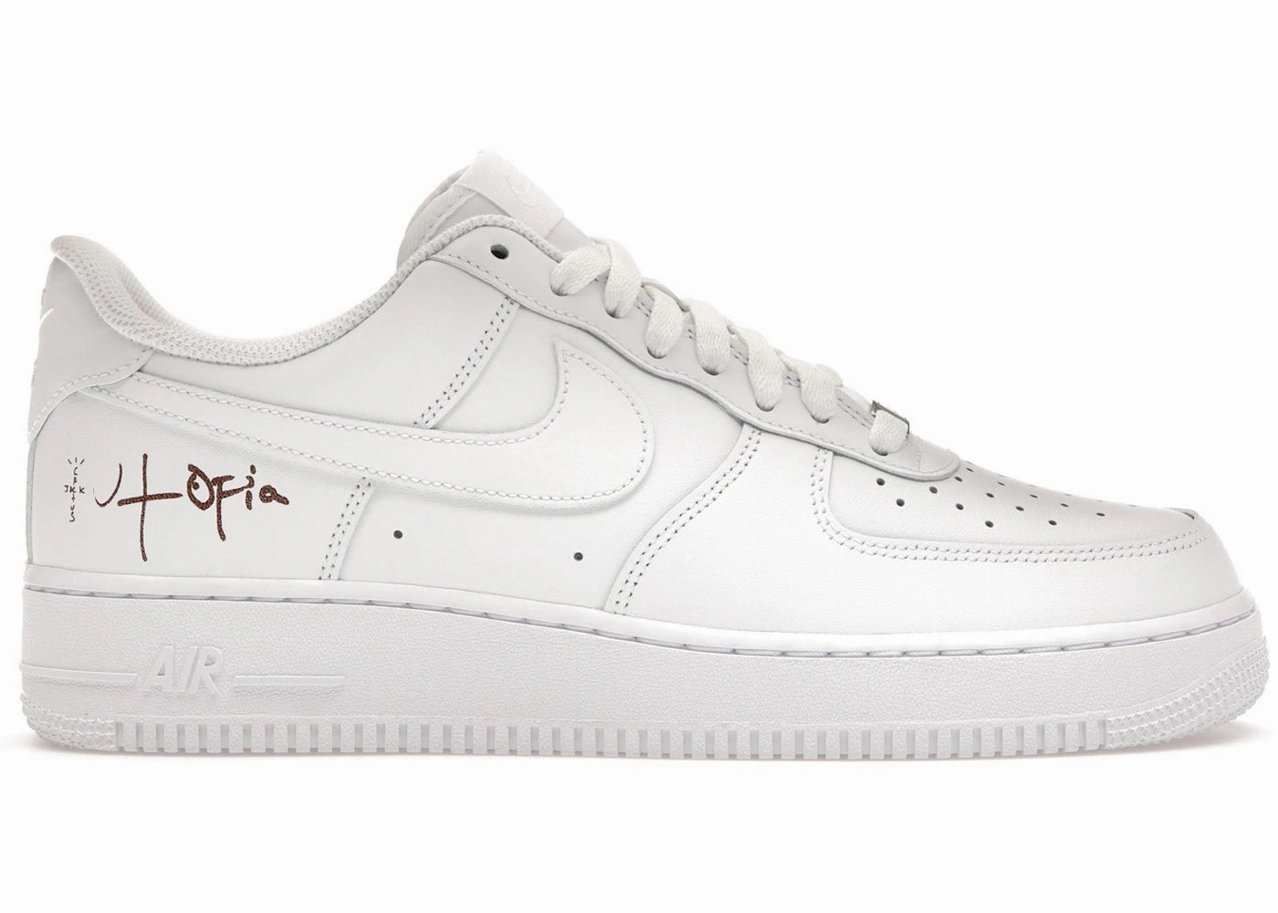 Breathable Shoes Nike Air Force 1 Low '07 White (Travis Scott Cactus Jack Utopia Edition)