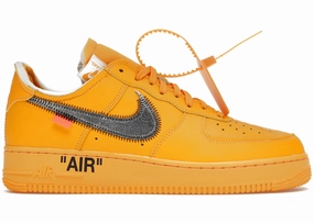High-Performance Fit Shock Support Nike Air Force 1 Low Off-White Ica University Gold