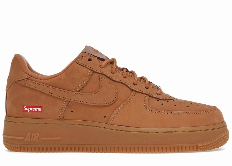 Nike Air Force 1 Low Sp Supreme Wheat Night Jog Mid Top