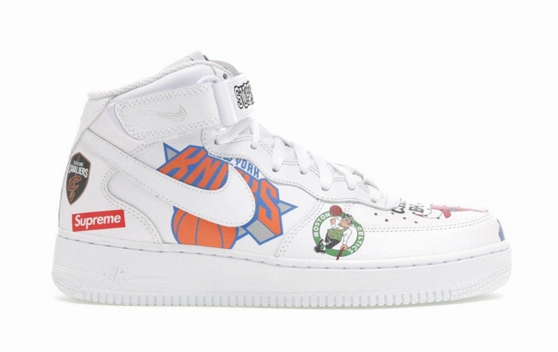 Odor Control Technology Nike Air Force 1 Mid Supreme Nba White