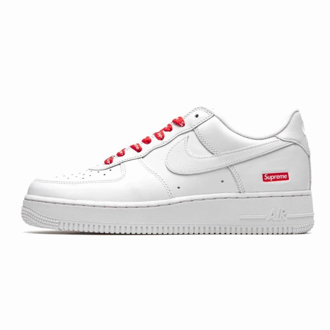 Fast Go Nike Air Force 1 Supreme Low Box Logo White Sale