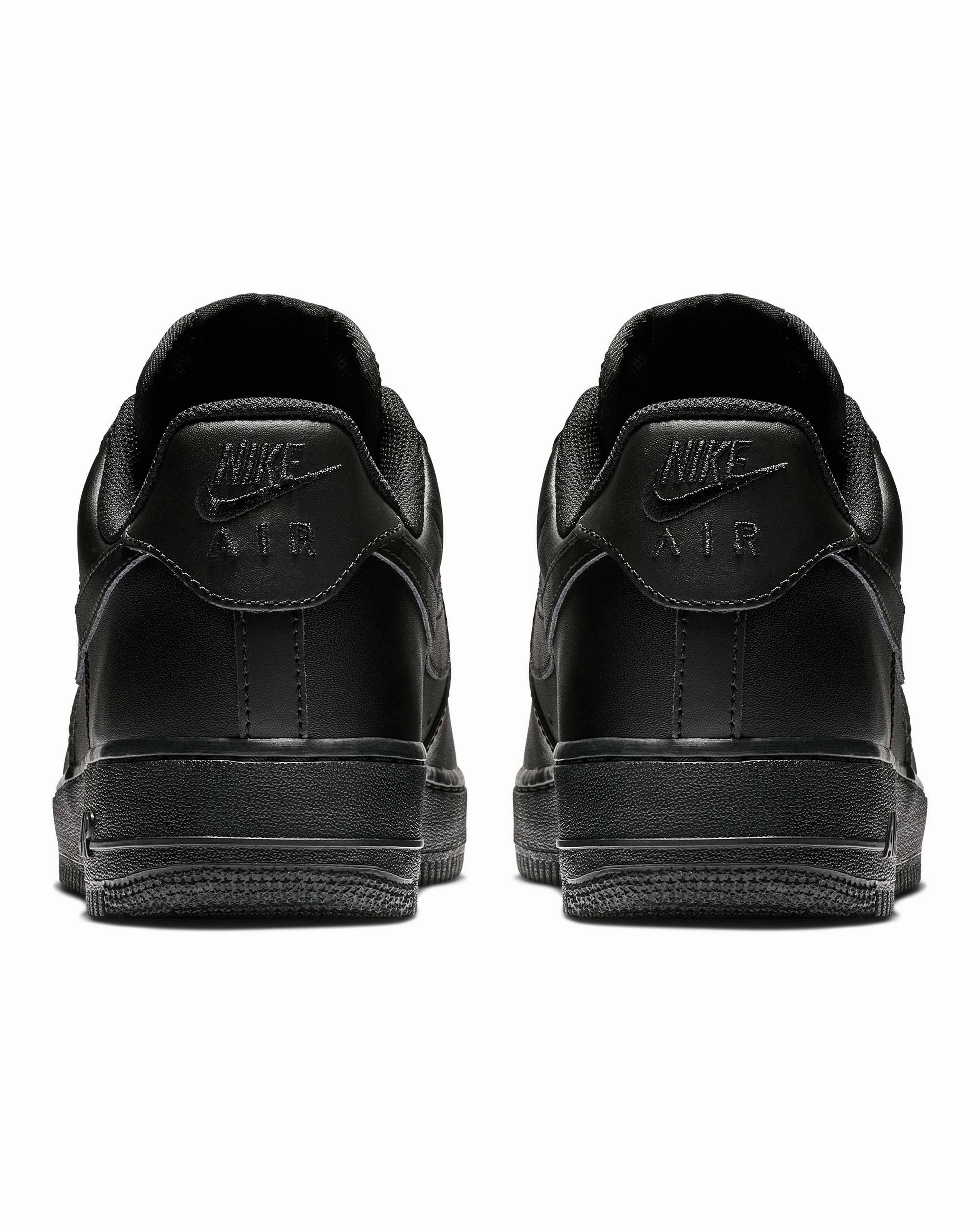 Nike Air Force 1 Triple Black All Day Flat Design