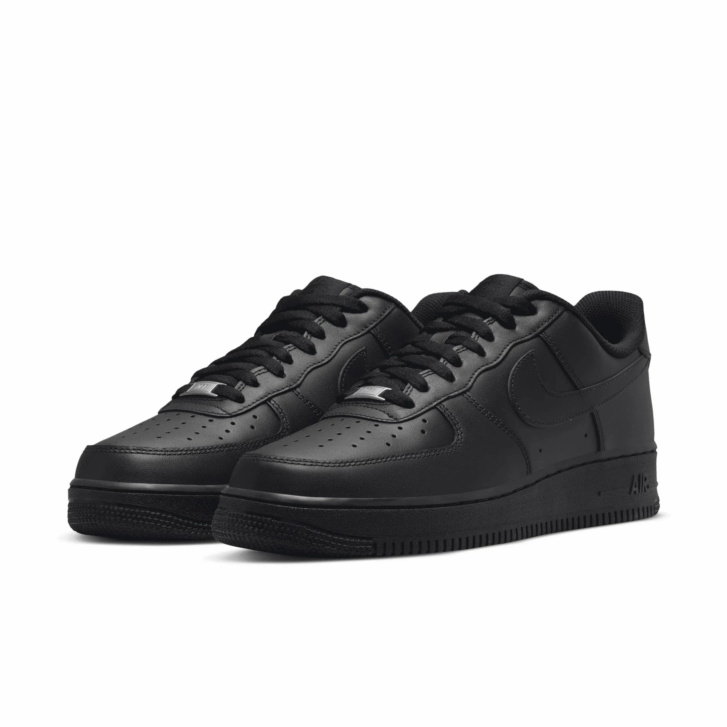 Nike Air Force 1 Triple Black Campus Life Comfortable Arch Cushion