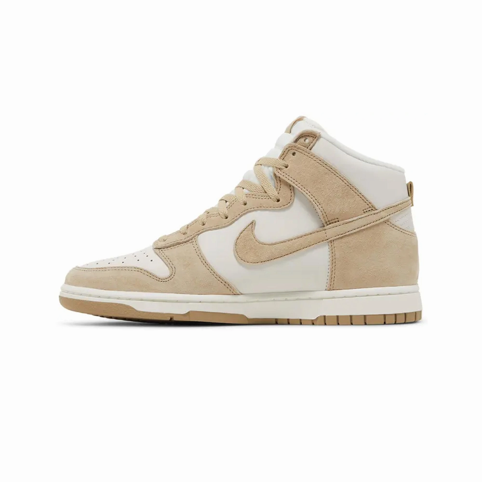 Crisp Finish Relaxed Design Nike Dunk High Retro PRM 'Tan Suede White' (2022)