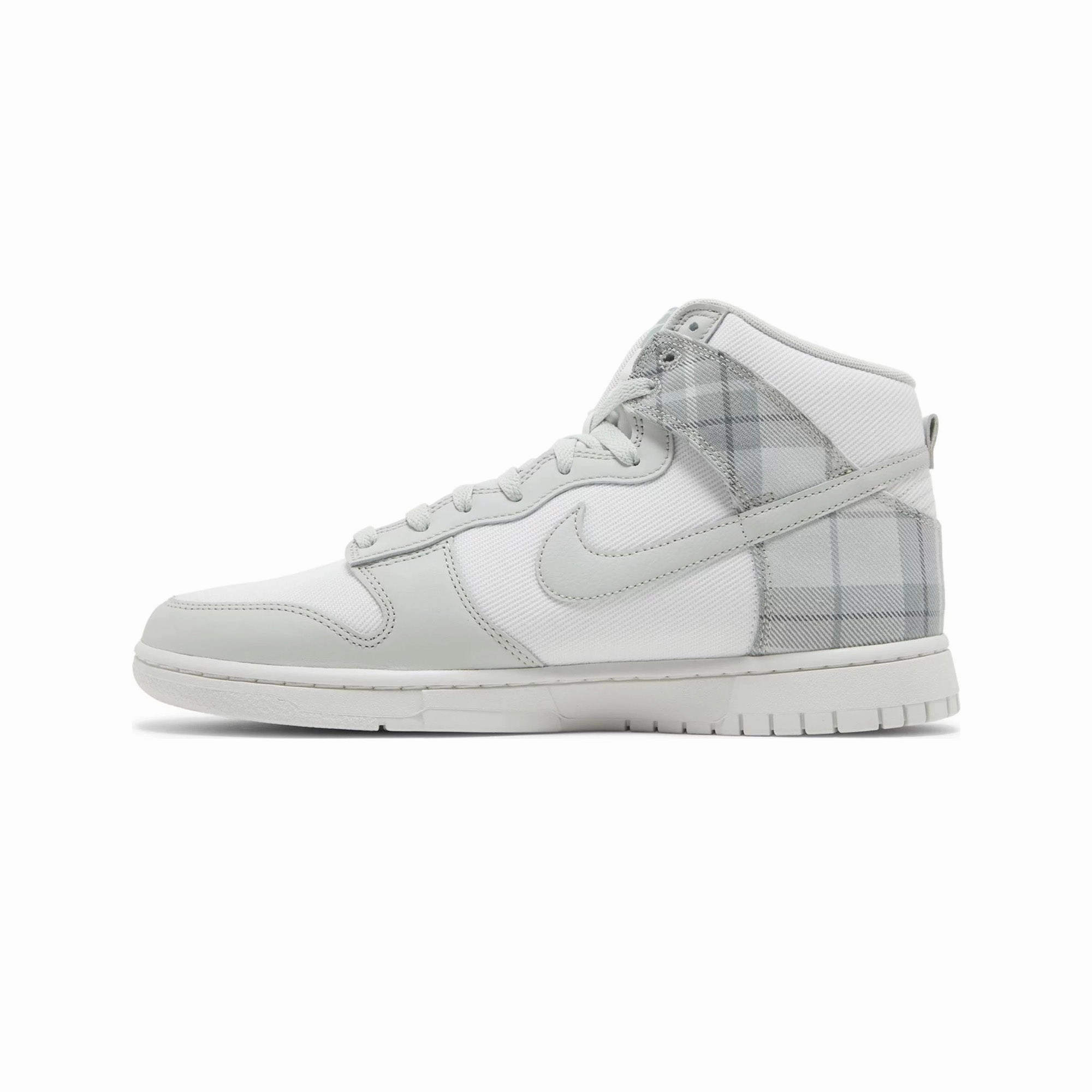 Nike Dunk High SE 'Tartan Plaid White Light Green' (2023) MeshMaterial