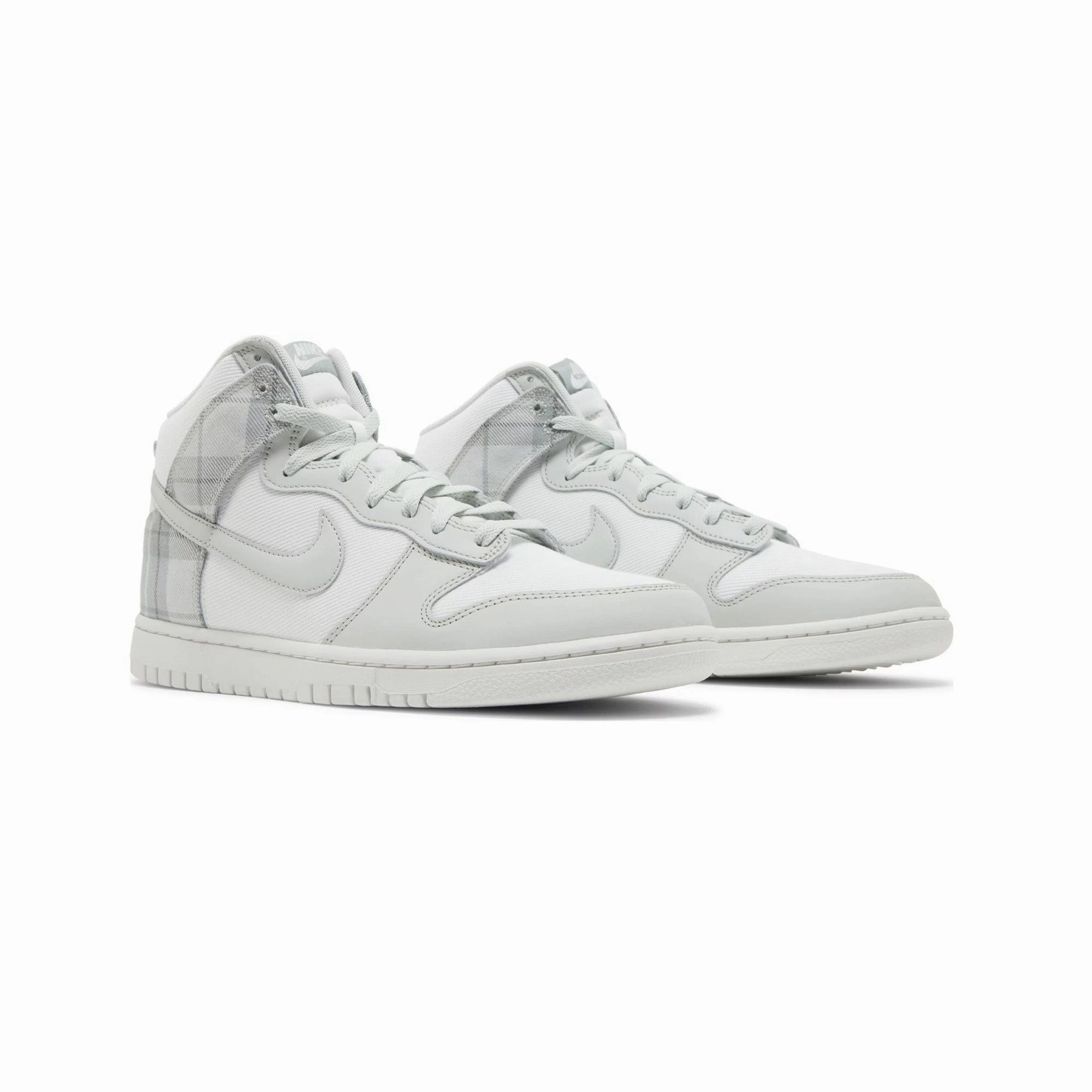 Daily Match Nike Dunk High SE 'Tartan Plaid White Light Green' (2023)