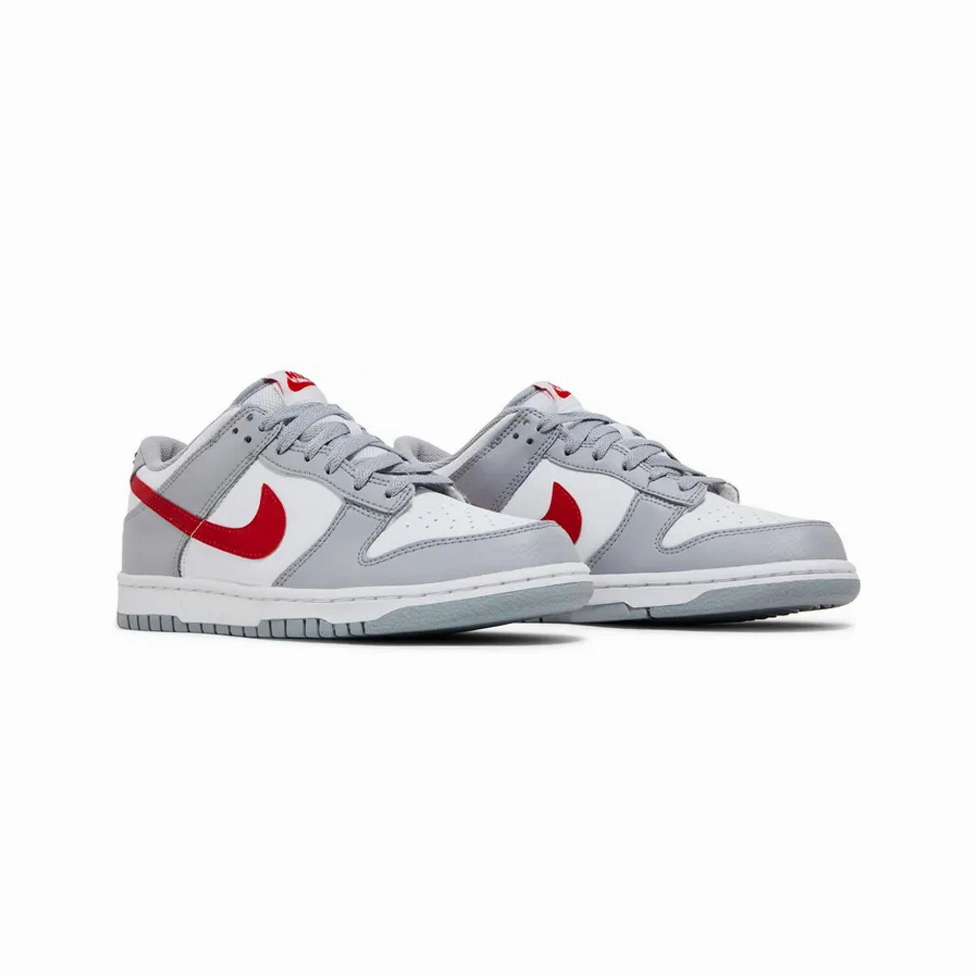 Glide Hike Easy Walk Nike Dunk Low 'White Grey Red' GS (2022)