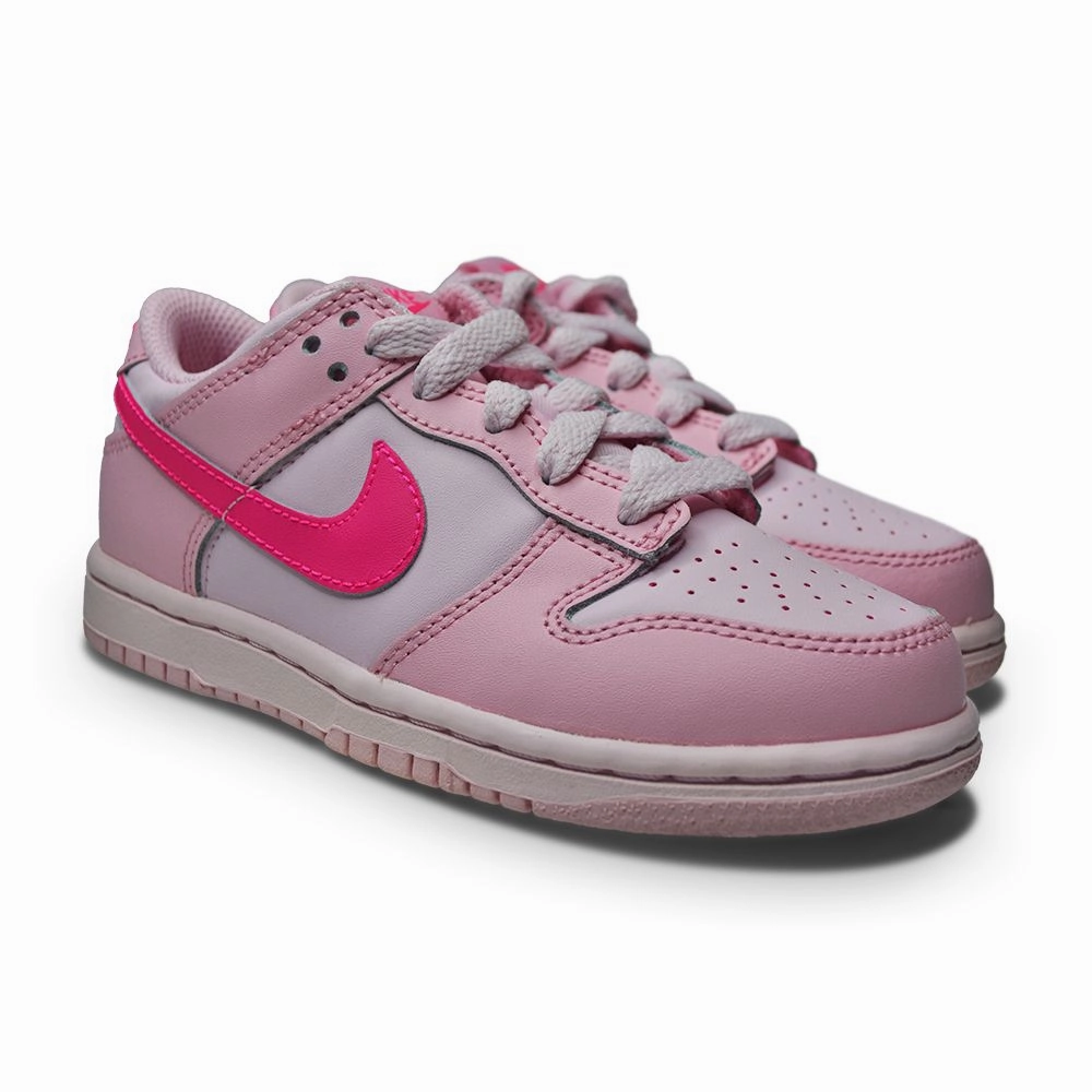 Tunnel Step Nike Dunk Low (PS) Kids 'Triple Pink'