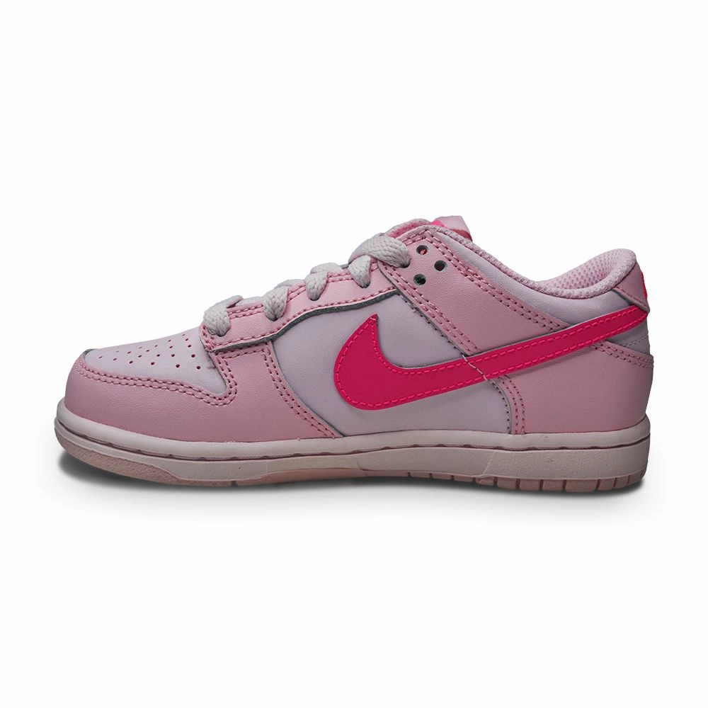 Flip Step Travel Choice Nike Dunk Low (PS) Kids 'Triple Pink'