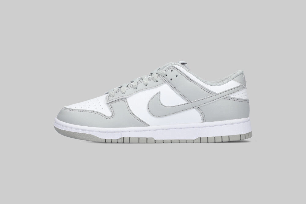 CanvasMaterial Water resistant upper Nike Dunk Low Retro 'White and Light Smoke Grey'