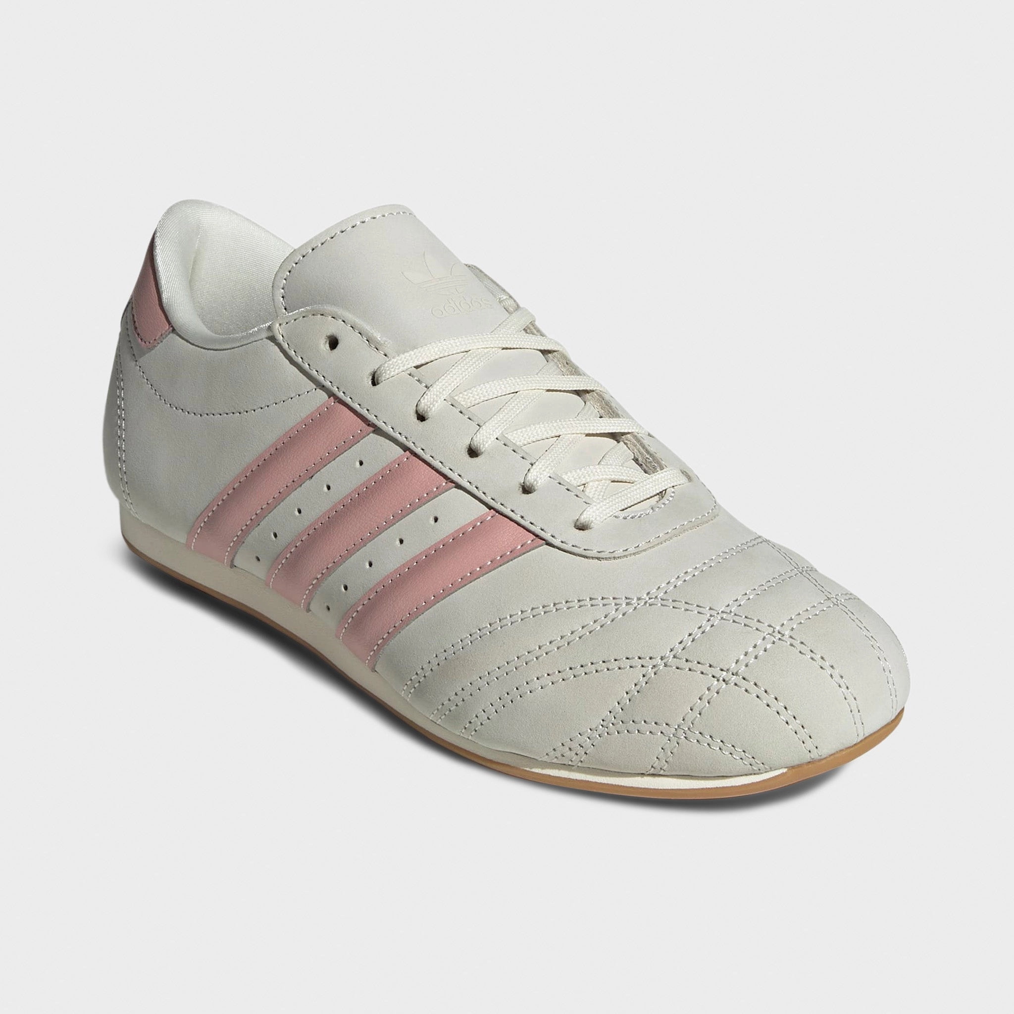 adidas Women's Taekwondo Lace Off White / Wonder Mauve - Gum Ankle Lock Technology
