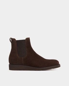 Seamless Finish Brown Suede Lightweight Chelsea Boot