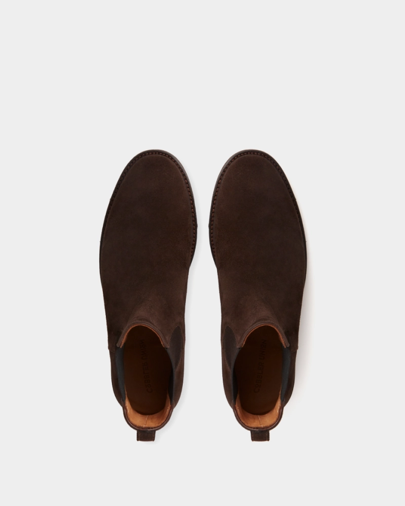 Step Control Brown Suede Lightweight Chelsea Boot
