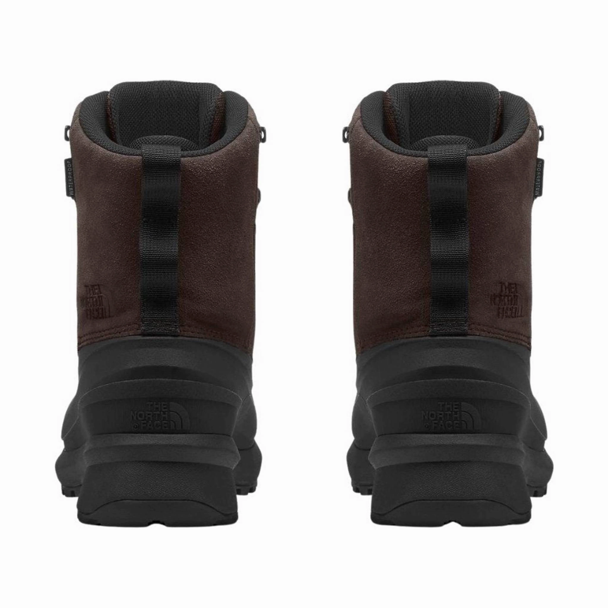 Lift Up North Face Men's Chilkat V Lace Waterproof Winter Boots - Coffee Brown/TNF Black