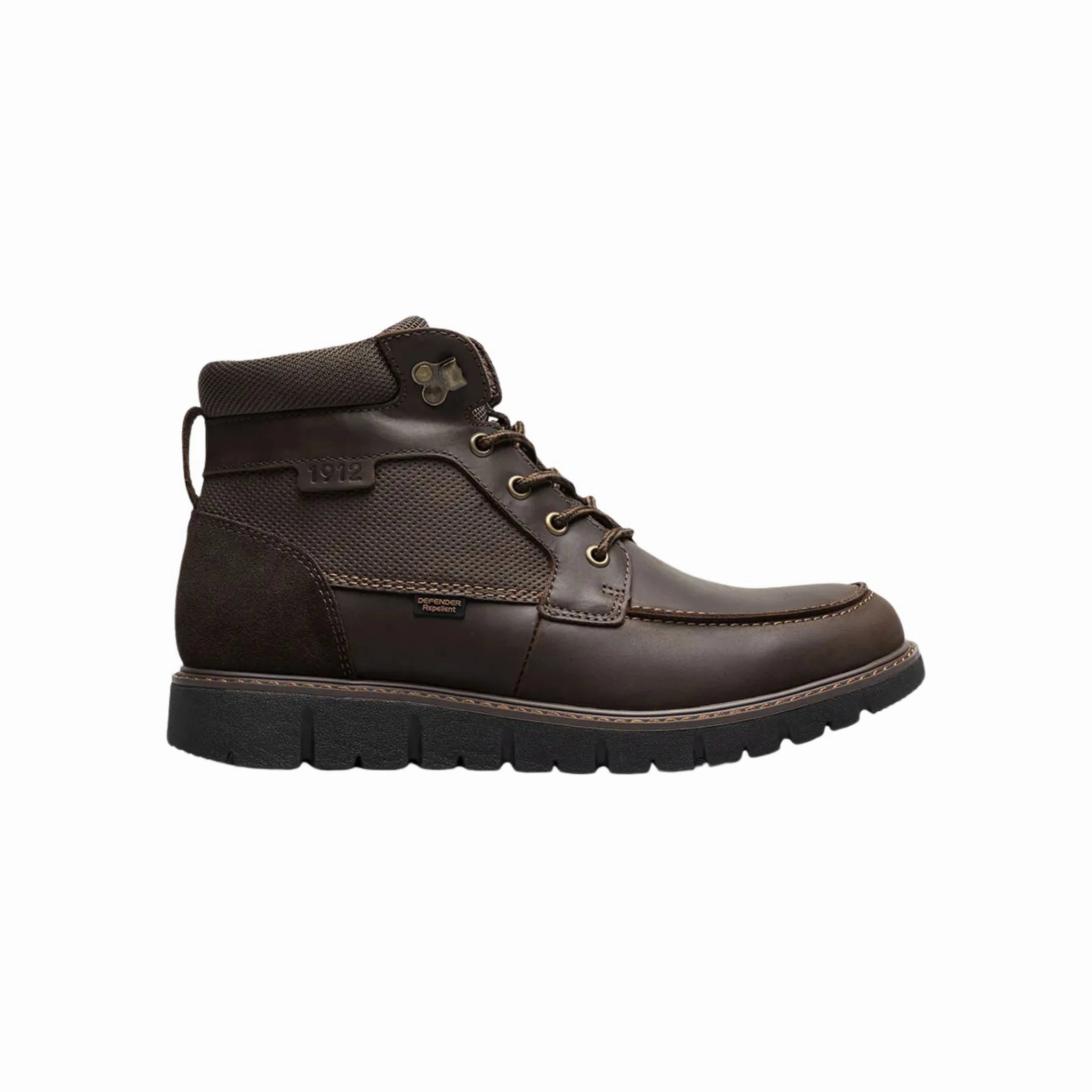 Wide toe box Ergonomic Arch Design Nunn Bush Men's Karnak Moc Toe Boots - Brown CH
