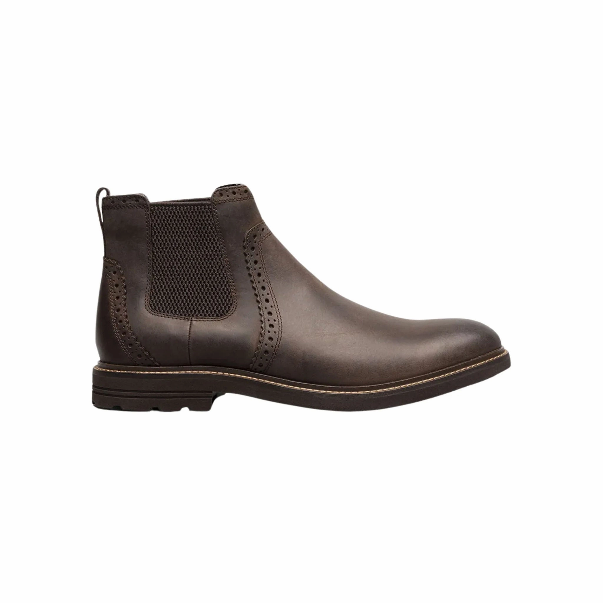 Breathable All Day Worker Trail Strength Nunn Bush Men's Otis II Plain Toe Chelsea Boots - Brown