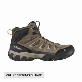 Shock Absorbing Rough Terrain Oboz Men's Sawtooth X Mid Waterproof Hiker Boot - Canteen