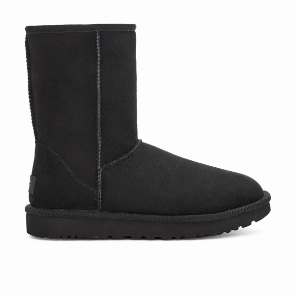 UGG Women's Classic Short II Boot Black Comfort Backing