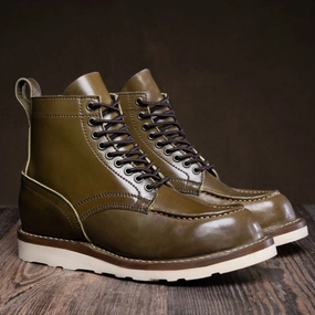 Builder | Olive Shinki Cordovan Functional And Fashionable Rugged Built Morning Walk