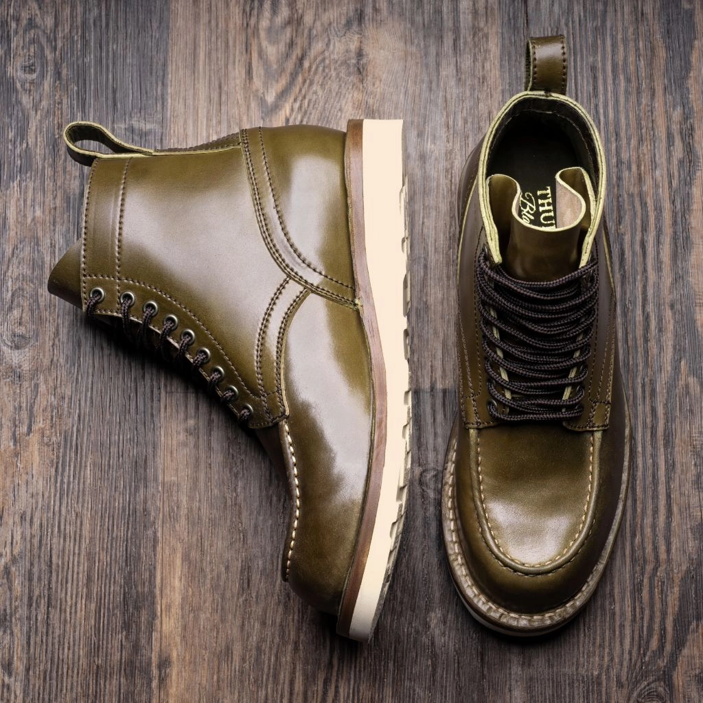 Eco Material Snowy Path mesh material Builder | Olive Shinki Cordovan