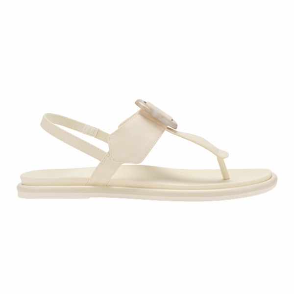Soft Material Arch Support Design Olukai Women's Lai TBar White Sand