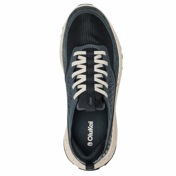 Molded Heel Cradle elastic materials Olukai Women's Makiki Lava Rock/Dark Shadow