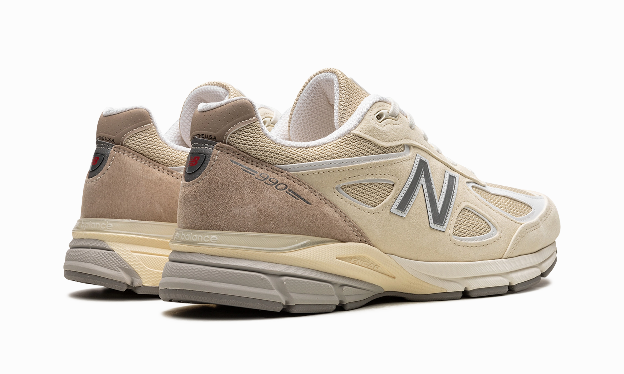 990v4 "Made in USA - Cream" Compressionless Foam Core adventure shoes