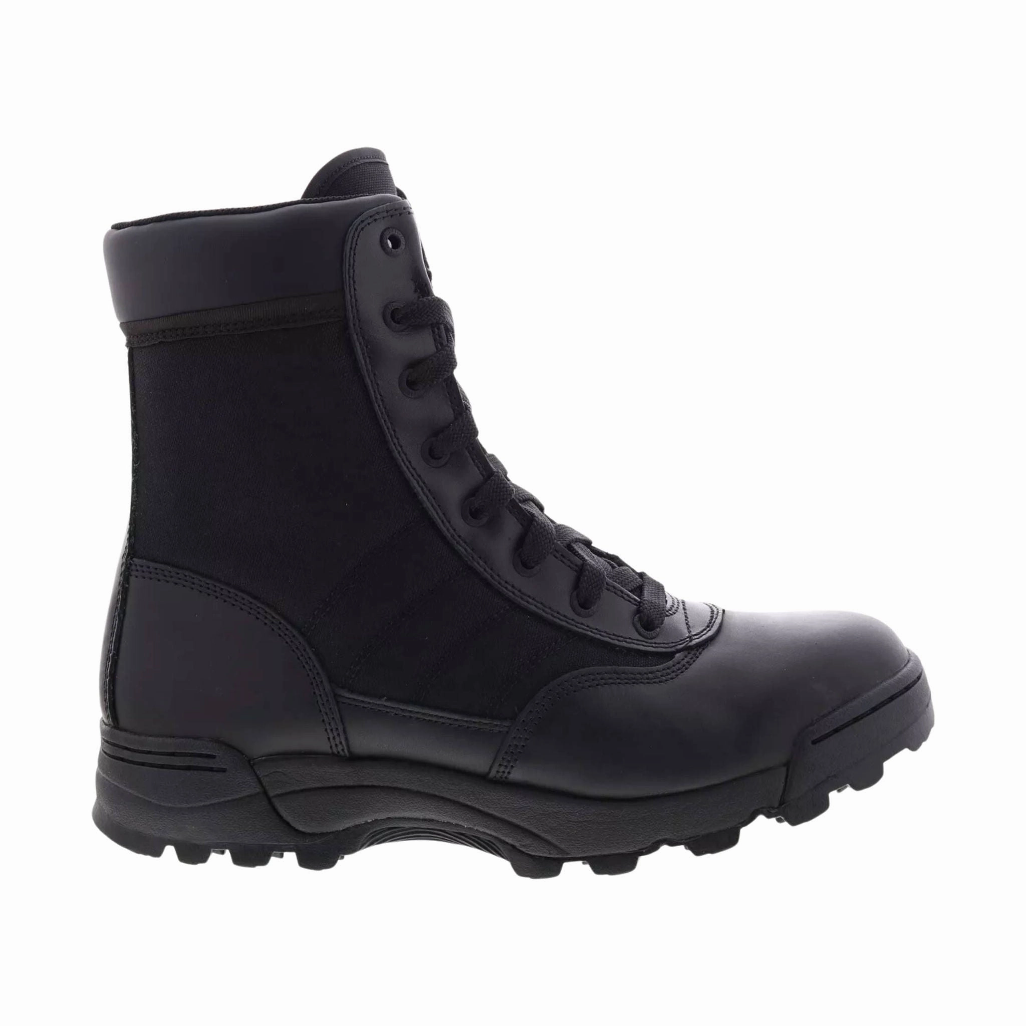 Secure Grip Grippy Outsole Trail Runner Original Footwear Men's S.W.A.T Classic 9 Inch Side Zip EN Tactical Work Boots - Black